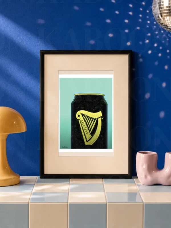 Retro Layered Cropped Guinness Can Print – A5 Prints | Loon Kaboon