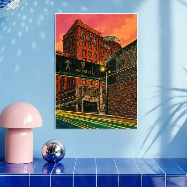 Guinness Factory James's Gate A3 art print by Loon Kaboon