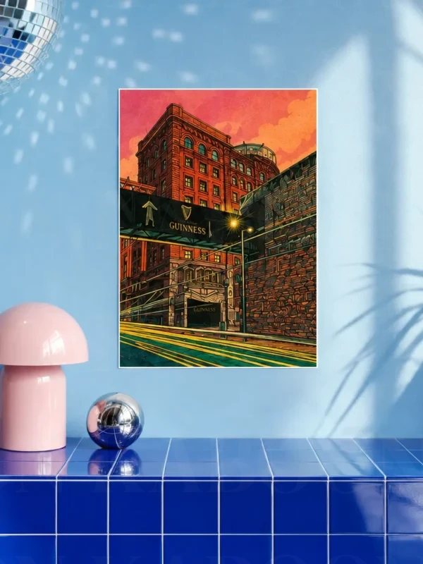 Guinness Factory James's Gate A3 art print by Loon Kaboon