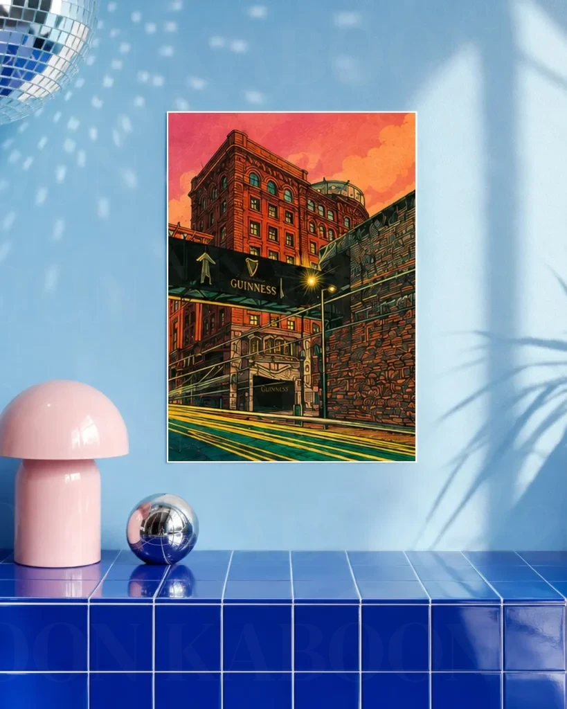 Guinness Factory James's Gate A3 art print by Loon Kaboon