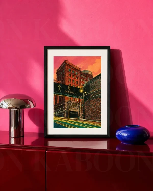 print-guinness-james-gate-a4-portrait Guinness Factory James's Gate at Dusk Print