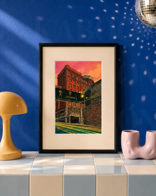 print-guinness-james-gate-a5-portrait Guinness Factory James's Gate at Dusk Print