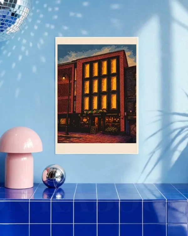 John's Bar Pub Print