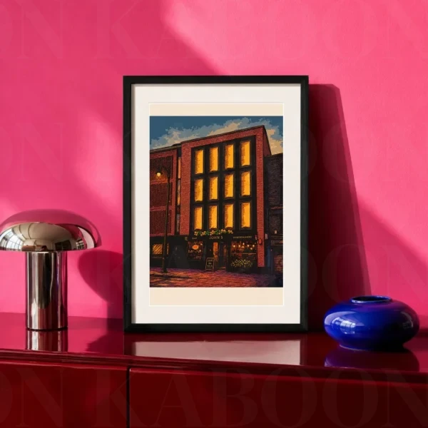 John’s Bar Pub Print A4 art print by Loon Kaboon