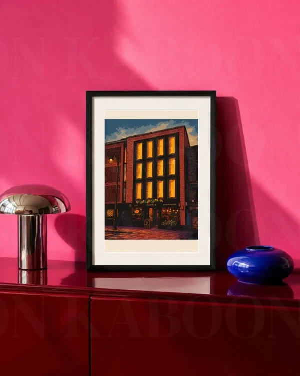John's Bar Pub Print