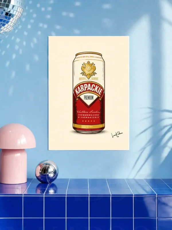 Retro Layered Karpackie Can Print – A3 Prints | Loon Kaboon