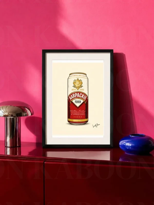 Retro Layered Karpackie Can Print – A4 Prints | Loon Kaboon