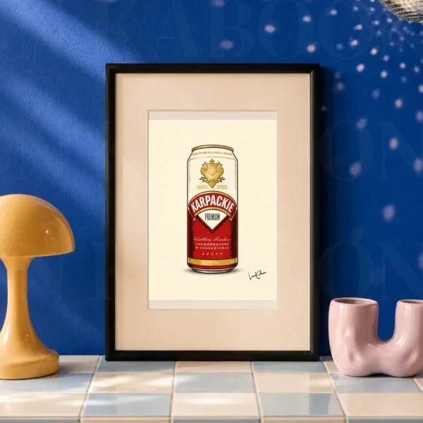 Retro Layered Karpackie Can Print A5 art print by Loon Kaboon