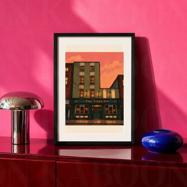 The Lark Inn Pub Print A4 art print by Loon Kaboon
