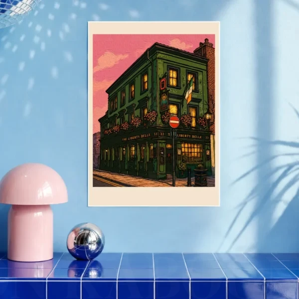 Liberty Belle Pub Print A3 art print by Loon Kaboon