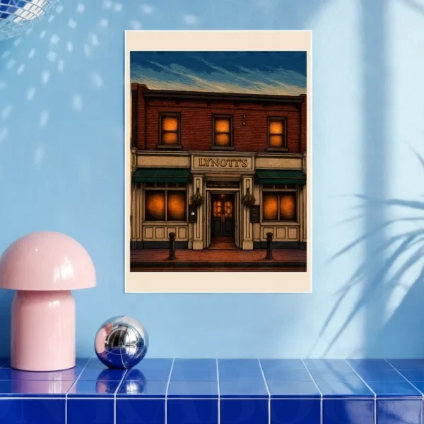 Lynott’s Meath St Pub Print A3 art print by Loon Kaboon