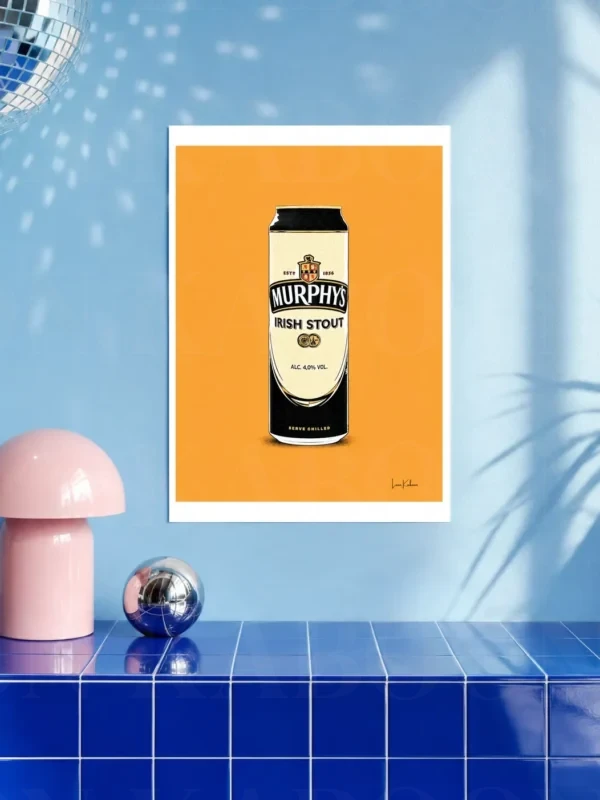Retro Layered Murphy’s Can Print – A3 Prints | Loon Kaboon