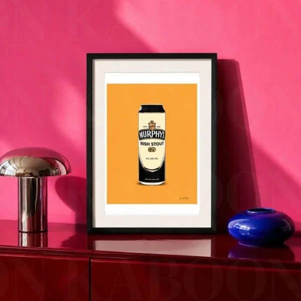 Retro Layered Murphy’s Can Print A4 art print by Loon Kaboon