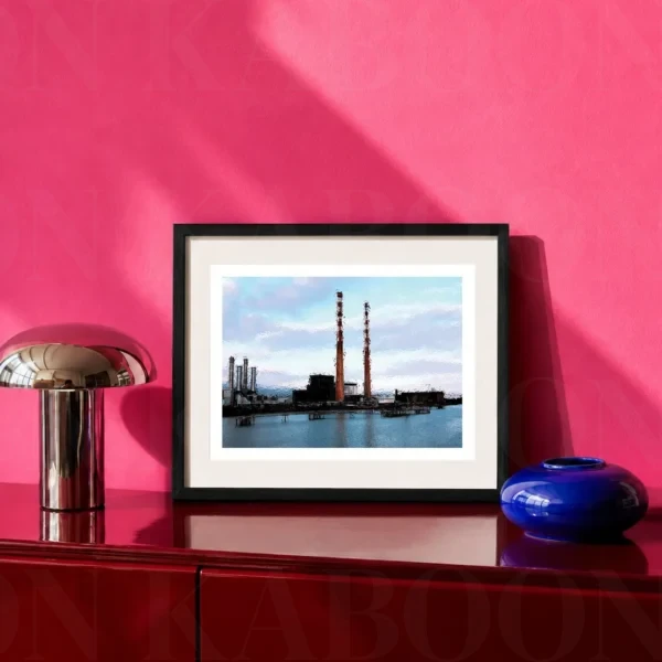 Poolbeg Stacks Print A4 art print by Loon Kaboon
