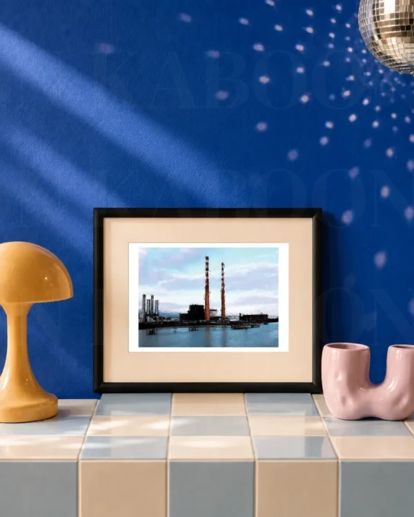 print-poolbeg-stacks-a5-landscape Poolbeg Stacks Print | Loon Kaboon