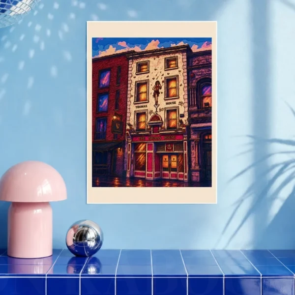 Thomas House Pub Print A3 art print by Loon Kaboon
