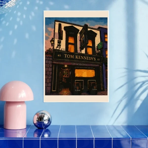 Tom Kennedy’s Pub Print A3 art print by Loon Kaboon