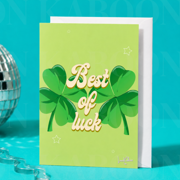 Best of Luck Greeting Card | Loon Kaboon
