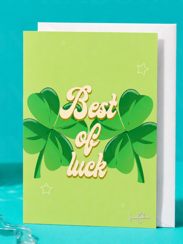 06_Best_of_Luck_Card Best of Luck Greeting Card | Loon Kaboon