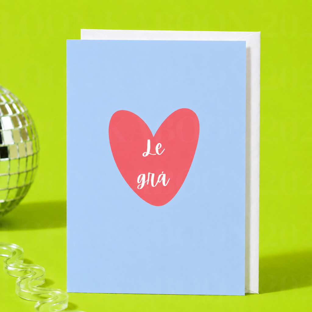 Le Grá Greeting Card hand illustrated greeting card by Loon Kaboon