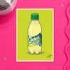 Cadet_Lemon_and_Lime_A3 Retro Layered Cadet Lemon & Lime Print – A3 print mockup