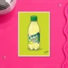 Cadet_Lemon_and_Lime_A4 Retro Layered Cadet Lemon & Lime Print – A4 print mockup
