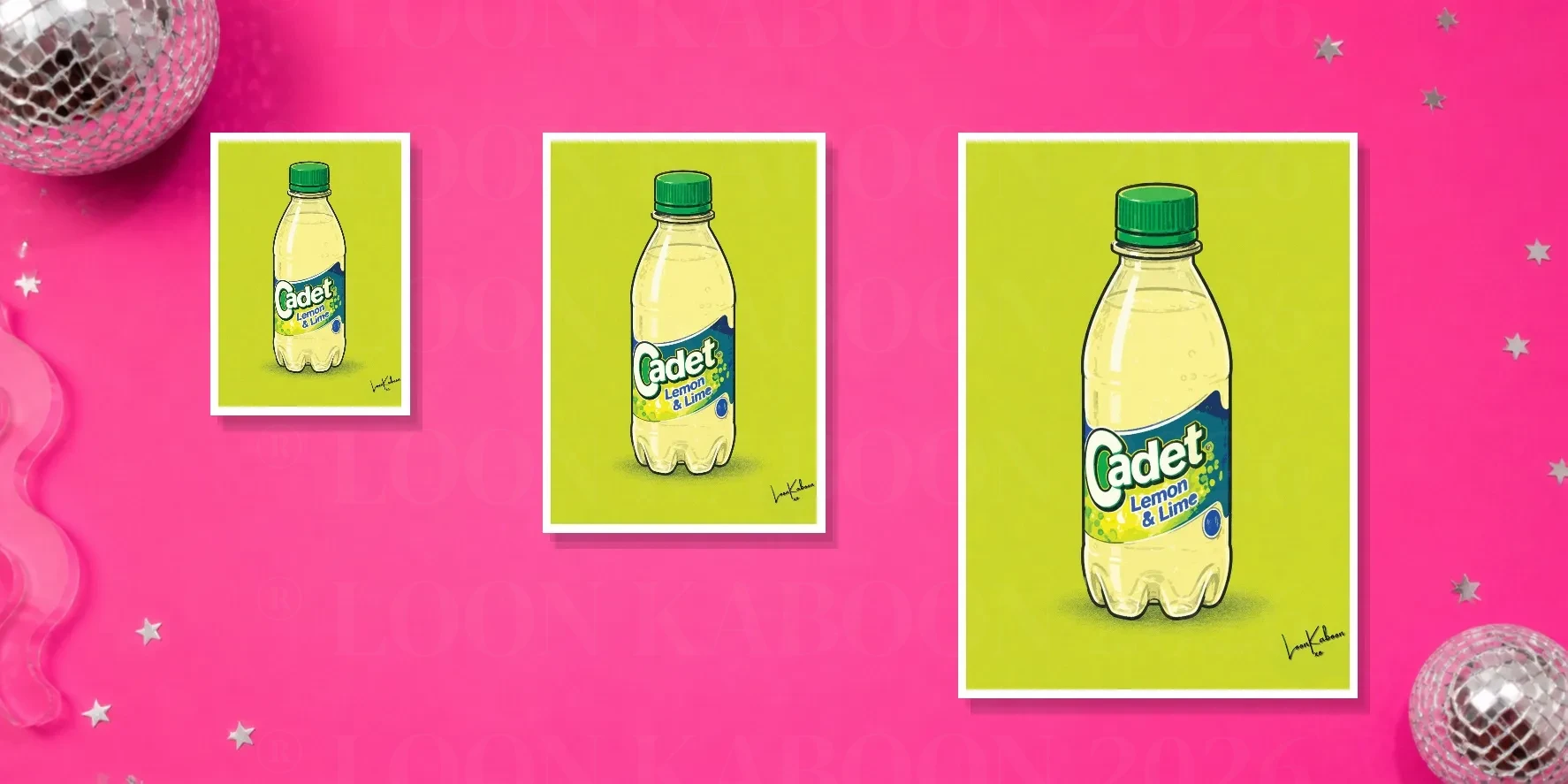 Retro Layered Cadet Lemon & Lime Print | Loon Kaboon