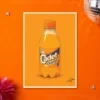 Cadet_Orange_A3 Retro Layered Cadet Orange Print – A3 print mockup