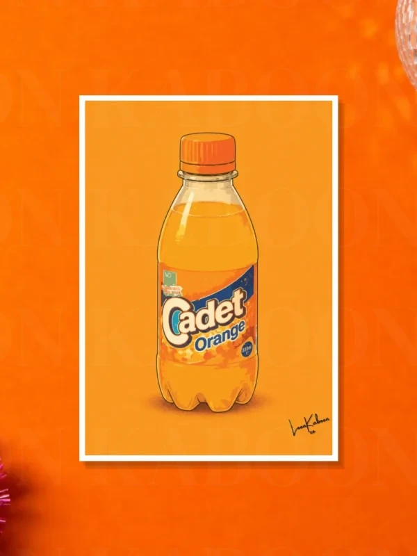 Retro Layered Cadet Orange Print | Loon Kaboon
