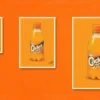 Cadet_Orange_A5_A4_A3_Comparison Retro Layered Cadet Orange Print – A5, A4 and A3 size comparison