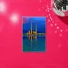 ChatGPT Image Aug 18, 2026, 04_06_29 PM (3) Poolbeg Towers Blue Print – A5 print mockup