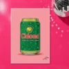 Retro Layered Cidona Can Print – A3 print mockup