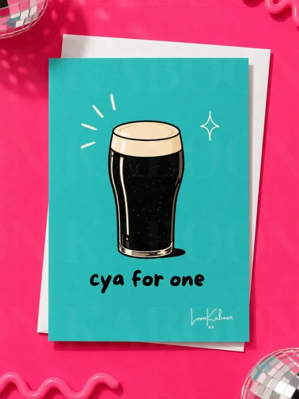 ‘Cya For One’ Pint Card | Loon Kaboon