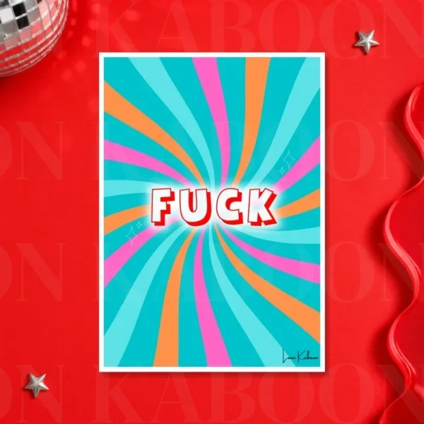 Fuck Print – A3 print mockup
