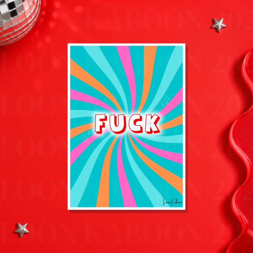 Fuck Print – A4 print mockup