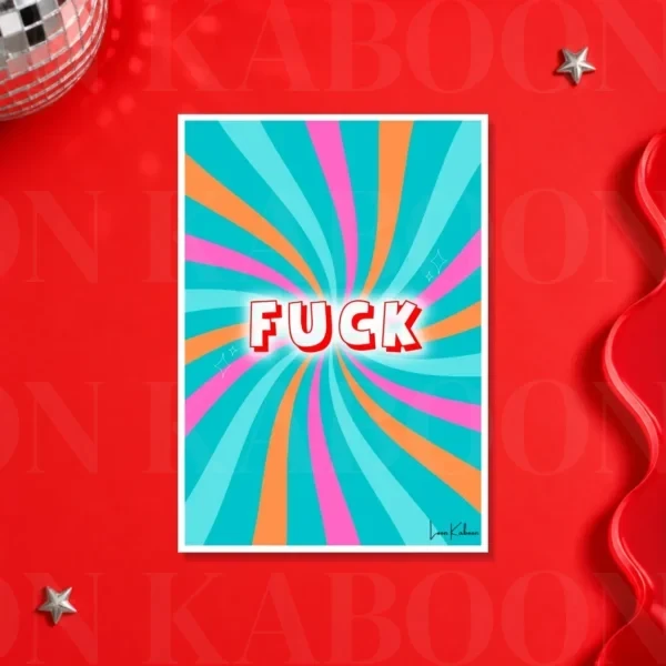 Fuck Print – A4 print mockup