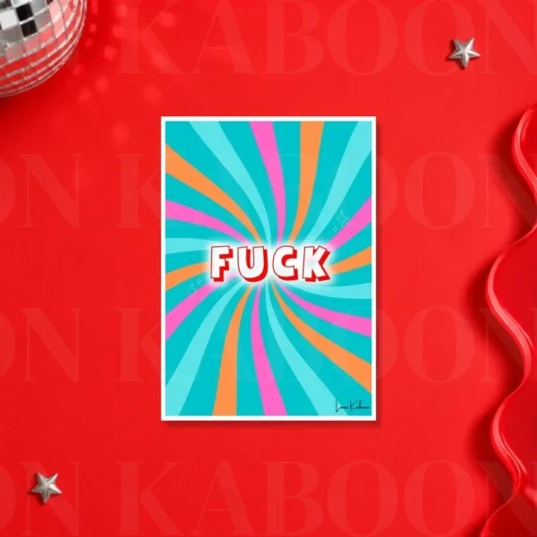 Fuck Print – A5 print mockup