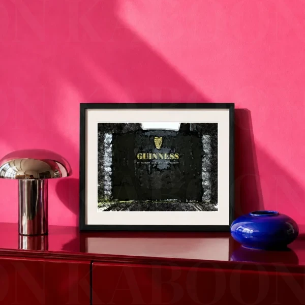 Layered Guinness Brewery Print in A4 size