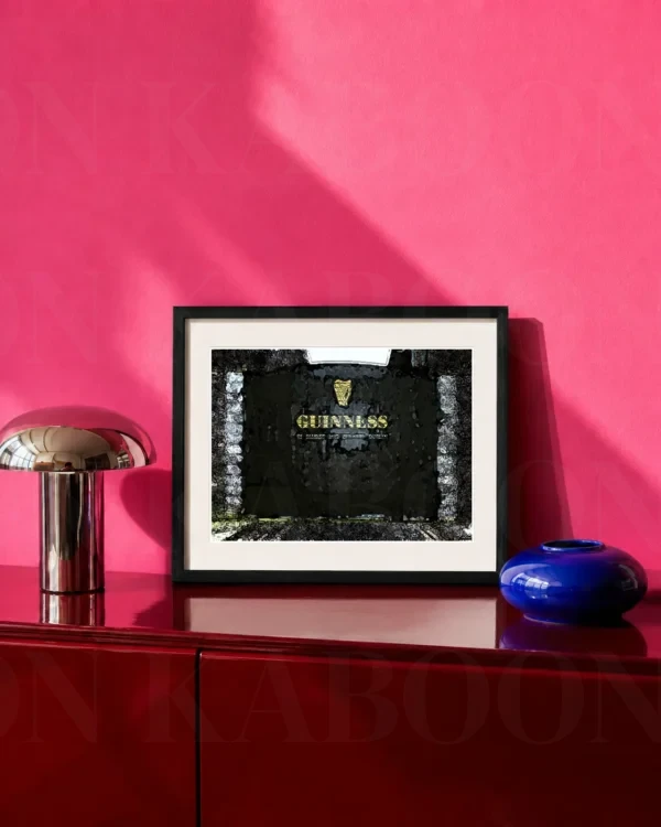 Layered Guinness Brewery Print – A4 print mockup