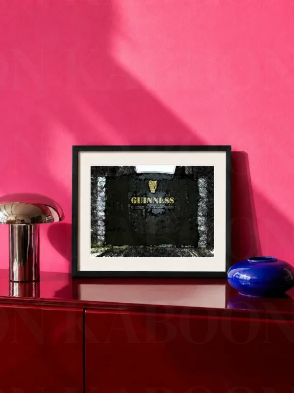 Layered Guinness Brewery Print in A4 size