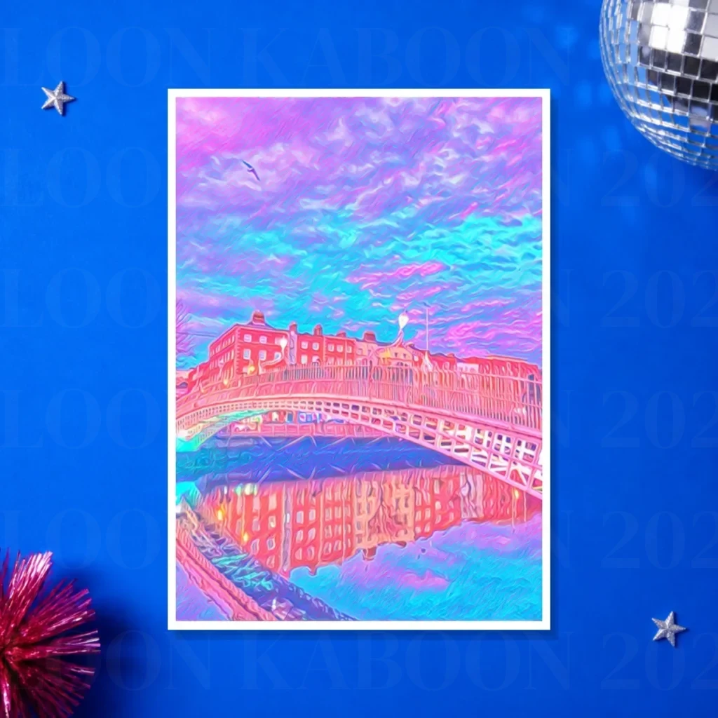 Ha'Penny Bridge Print – A3 print mockup