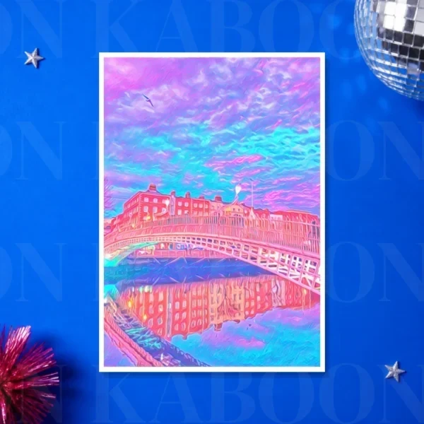 Ha'Penny Bridge Print – A3 print mockup
