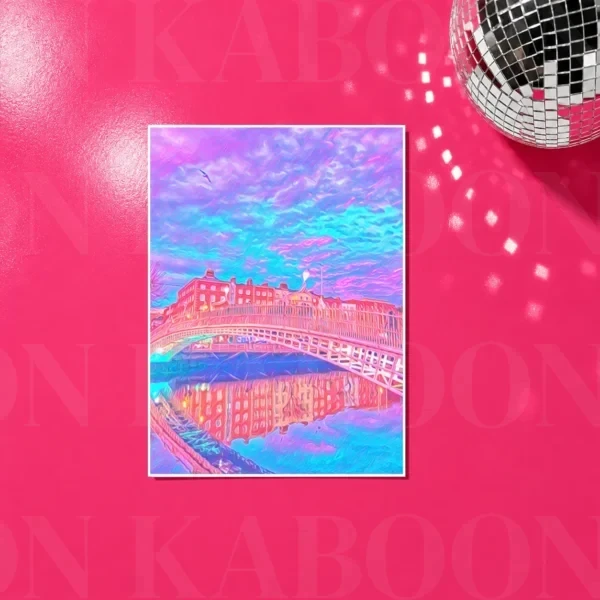 Ha'Penny Bridge Print in A4 size