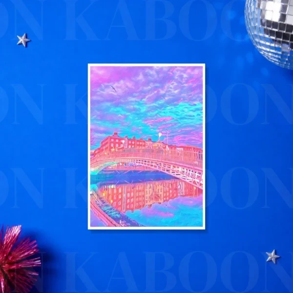 Ha'Penny Bridge Print – A5 print mockup