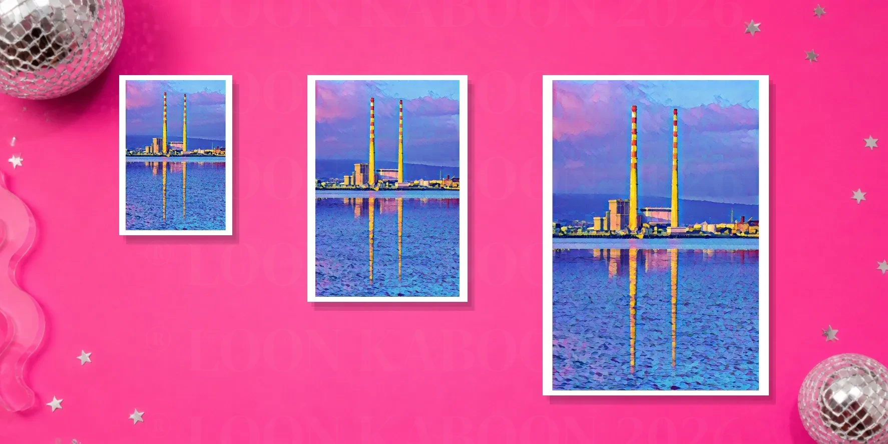 Poolbeg Towers Pastel Print | Loon Kaboon