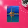 Poolbeg_Stacks_Blue_A4 Poolbeg Towers Blue Print – A4 print mockup