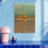 Poolbeg Towers Mosaic Swirls Print – A3 print mockup