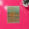 Poolbeg Towers Mosaic Swirls Print – A4 print mockup