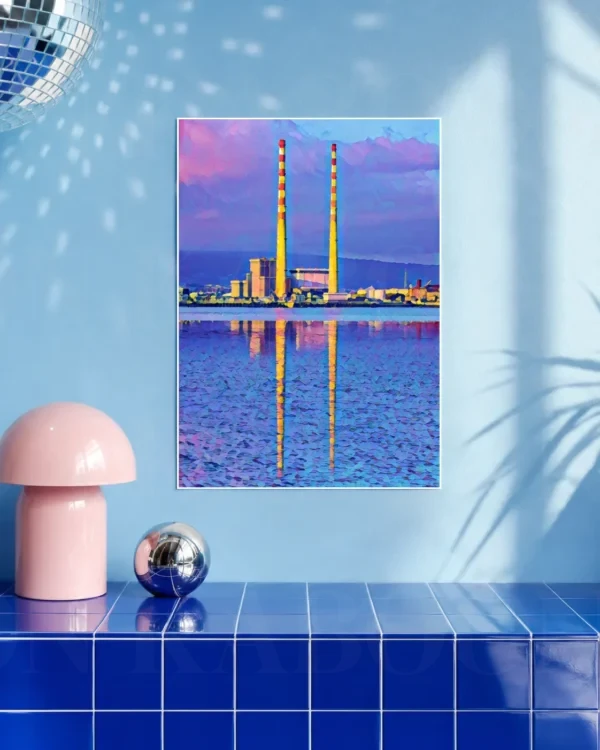 Poolbeg Towers Pastel Print | Loon Kaboon