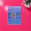 Poolbeg Towers Pastel Print – A4 print mockup